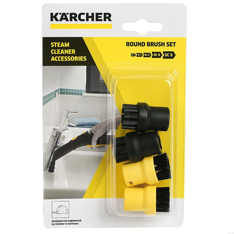 Genuine Karcher Round Bristle Brushes Nozzles SC 1020 to De 4002 28630580
