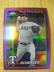 Max Scherzer | 2024 Topps Chrome Pink #37 Texas Rangers - Bild 1 von 2