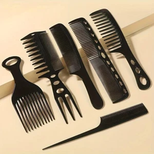 6pcs Hair Comb Set Styling Comb Hairdressing Travel Essentials Wide Toothed Comb - Picture 1 of 4