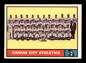 1961 Topps #297 Kansas City Athletics TC VGEX X2601587