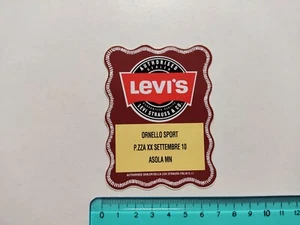 Autocollant Levi's Levi Strauss Asola Mantova Jeans Sticker Années 80 Original - Bild 1 von 1