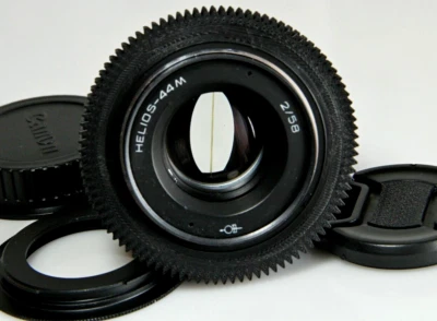 Helios 44M 2/58 Anamorphic Soviet lens Cine mod M42 mount Canon EOS (EF) - Image 1 of 4