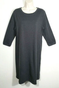 Motherhood Maternity Sz Extra Large Shift Dress Gray Heather Pullover 3/4 Sleeve - Picture 1 of 8