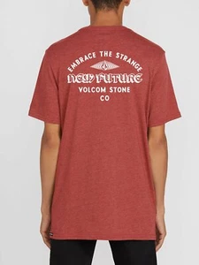 VOLCOM Men's Red Heather Short Sleeve Mystical T-Shirt Tee L/XL/XXL - Picture 1 of 2