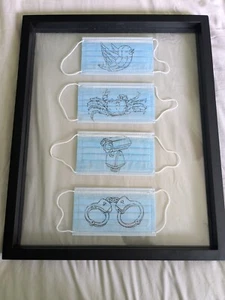 Set of 4 Ai Weiwei Free Speech Masks with Authenticity Certificate - Picture 1 of 3