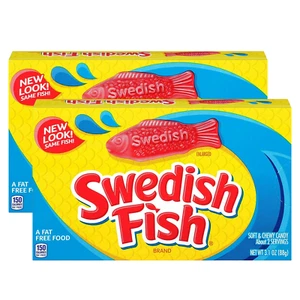 Swedish Fish Red x 3 Theatre Box Halloween Trick or Treat Favours USA Bulk - Bild 1 von 4