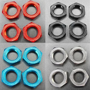 4PCS Metall 17mm Radnabe Sechskantmutter für 1/8 RC Auto Buggy Off-Road Car - Bild 1 von 16