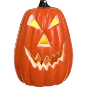 6inch Pumpkin Jack O Lantern Led Lights Pumpkin Indoor Outdoor Halloween Decor - Picture 1 of 13