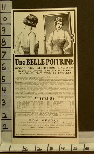 1925 EXUBER SEXY BUST BEAUTY BREST ENLARGER QUACK MEDICAL HEALTH DIET ...