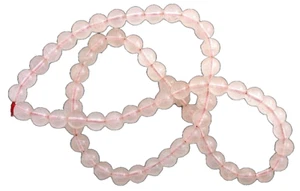 6mm Round Rose Quartz Natural NO DYE AAA Bead 15 Inch TWO Strands RQB10OTH - Picture 1 of 1