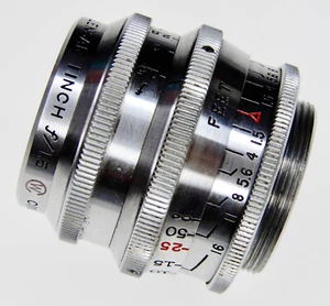 Wollensak Chrome Coated 25mm f1.5 Cine Velostigmat C mount #688822 - Picture 1 of 23