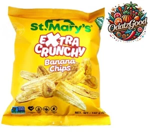 St. Mary’s Banana Chips Extra Crunchy | The Perfect Crispy Snack | 5oz (142g) - Picture 1 of 6