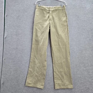 Dickies Men Pants 31x32 Beige Chino Relaxed Straight Pockets Workwear Mid Rise - Picture 1 of 12
