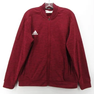 Adidas Jacket Boys XL Red Climalite Track Coat Blade Collar Team Issue Training - Picture 1 of 13