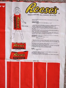 Reese's Peanut Butter Cups Costume Wall Hanging Pillow Fabric Panel From 1999 - Picture 1 of 3