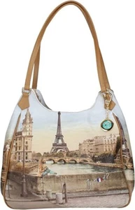 Borsa a spalla shopping bag ynot Y Not? Parigi Eiffel donna - Foto 1 di 4