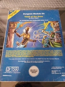 AD&D Dungeon Module D3 Vault of the Drow TSR Module 9021 (#56) - Imagen 1 de 4