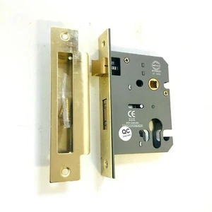 Eclipse Polished Brassed Euro Profile Mortice Sashlock - 76mm Case - Picture 1 of 1