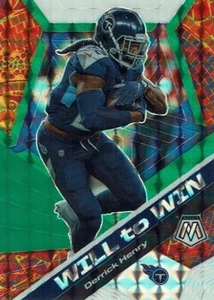 Panini NFL Mosaic 2020 Will to Win No. WW4 Derrick Henry Green Mosaic Prizm - Bild 1 von 1