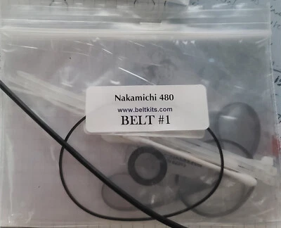 Nakamichi 480 cassette deck belt kit COMPLETE with CAD Instruction's