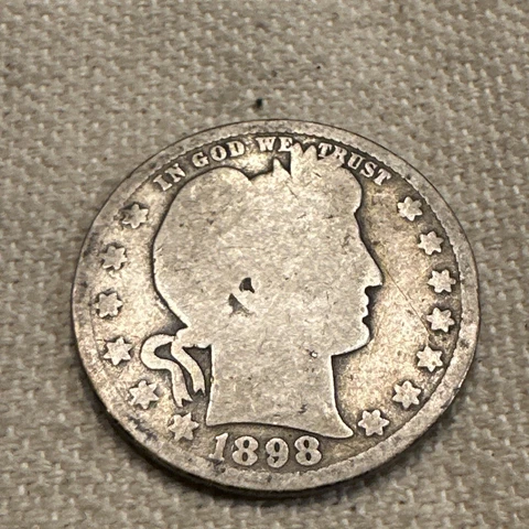 1898 O Barber Quarter Cover