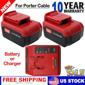 1/2 Pack 18 Volt 6.0Ah Lithium Battery for Porter Cable 18V PC18BLX PC18BL Tool - Picture 1 of 33
