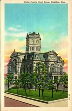 Hamilton OH Butler County Courthouse Postcard unused (23916)