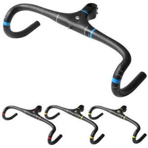 Road Bike Full Carbon Fibre Integrated Handlebar and Stem 400-440*90-120mm - Picture 1 of 13
