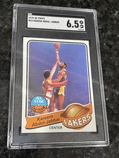 👑1979-80 Topps Basketball - Kareem Abdul-Jabbar #10 Lakers - SGC 6.5 👑
