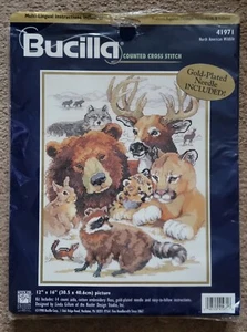 Bucilla Counted Cross Stitch Kit North American Wildlife - Picture 1 of 3