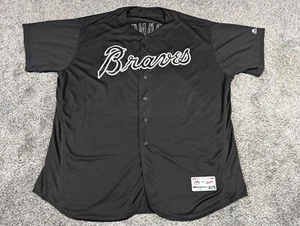 Atlanta Braves Dansby Swanson Jersey Mens 60 Black Majestic Flexbase #7 MLB - Picture 1 of 10