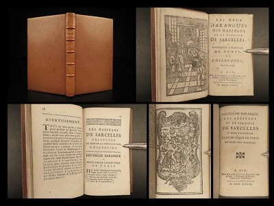1731 1ed anti Jesuit Harangues Jansenism Sarcellades Unigenitus Nicolas Jouin - Image 1 of 4