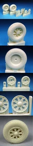 Barracuda Studios 1/32 F4U Corsair/F6F Hellcat Wheels-Diamond Tread for Tamiya - Picture 1 of 1