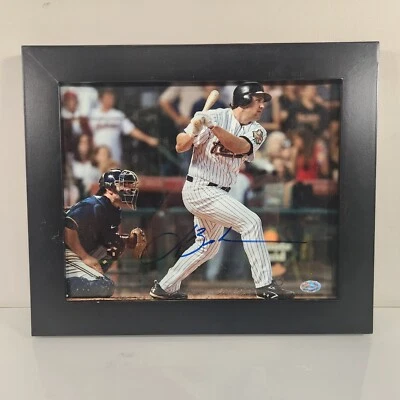 Бейсбольная фотография Лэнса Беркмана из Houston Astros с автографом в рамке 10x8 Грег Такер  - Изображение 1 из 4