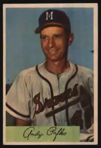 1954 Bowman #112 Andy Pafko EX/EX+ Braves 567744 - Picture 1 of 2