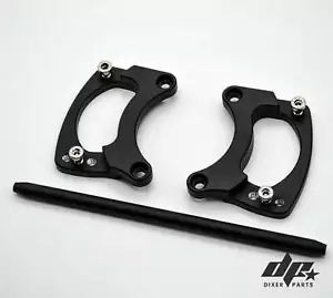Black Front Sets Adjustment - Spacers BMW K100 K75 K1100 Cafe Racer Scrambler - Picture 1 of 5