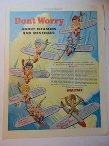 1944 OVALTINE Kids Flying Planes Vintage Kunstdruck Anzeige - Bild 1 von 1