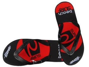 NWT SUMMER SOFT CASUAL BLACK FLIP FLOPS SANDALS POOL IN-OUTDOOR MENS BEACH SHOES - Picture 1 of 5