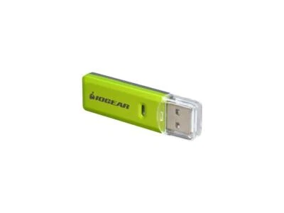 IOGEAR GFR204SD 10-in-1 USB 2.0 SD/ MicroSD/ MMC Card Reader/ Writer (Green/ Gra - Image 1 of 4