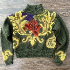 Linda Allard for Ellen Tracy Damen grüner Pullover Mohair Strickpullover Gr. Small - Bild 1 von 10