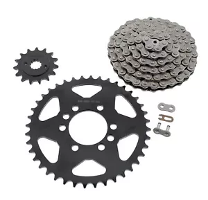 Chain and Black Sprocket fits Suzuki LTZ400 400 QuadSport Z400 2003 - 2007 15/40 - Picture 1 of 2