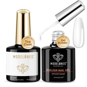 modelones Builder Nail Gel with Top Coat, 8-In-One Clear  - Picture 1 of 8
