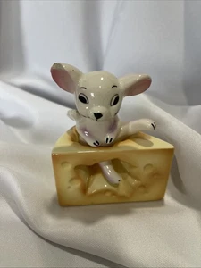 1992 Five & Dime Maus & Käse Keramik Salz & Pfefferstreuer Sri Lanka - Bild 1 von 15