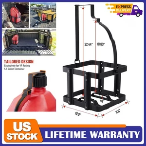 Fuel Jug Gas Can 5.5 Gal Container Holder Rack Bracket Fit VP Racing Can Secure - Foto 1 di 9