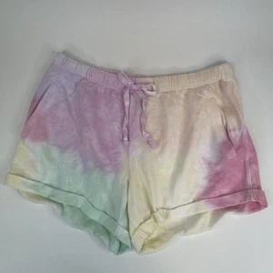 Victoria's Secret PINK Boyfriend Shorts Kordelzug Logo Mehrfarbig Gr. XL - Bild 1 von 7