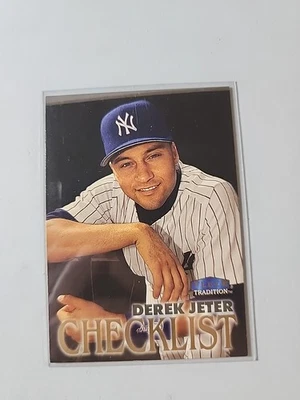Derek Jeter 1998 Fleer Tradition Checklist #343 New York Yankees - Image 1 of 2