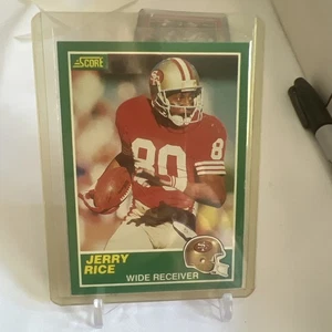 1989 Score Football Jerry Rice #221 San Francisco 49ers tatsächliche Versandkosten - Bild 1 von 1