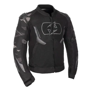 Oxford Omega 1.0 Air Herren Motorrad Jacken Schwarz Camo Fluo - Bild 1 von 11