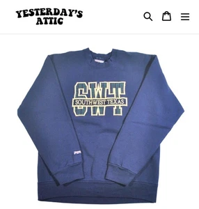 Vintage Southwest Texas Bobcats Made in USA Sweatshirt Größe Large - Bild 1 von 2