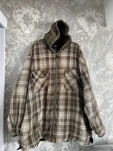 Mens vintage dickies patchwork chore workwear full zip hoodie jacket XXL (395) - Picture 1 of 10
